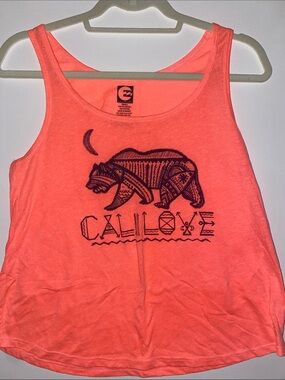 Billabong Cali Love Coral Graphic Tank Top